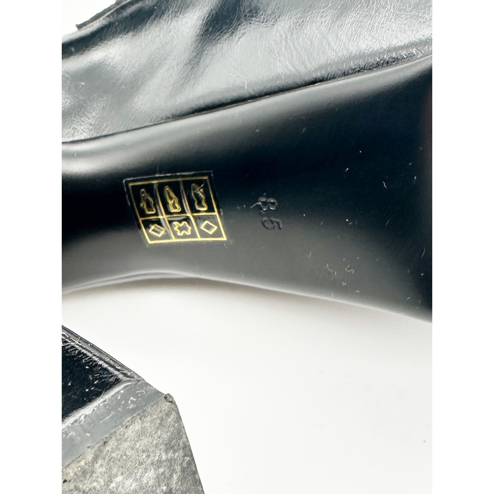 Jeffrey Campbell Long Last Platform Penny Loafers in Black Size 8.5 whimsigoth - Picture 13 of 15